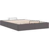  Otomanski okvir kreveta bez madraca sivi 140x190cm umjetne kože | shoptok.hr