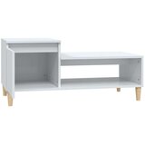  Stolić za kavu sjajni bijeli 100x50x45 cm od konstruiranog drva | shoptok.hr