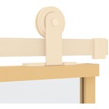  Klizna vrata zlatna 76x205 cm prozirno staklo ESG i aluminij | shoptok.hr