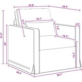 SOFA Kavč 2 pcs Temno siva, (5000142752) Slike