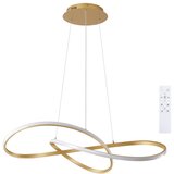 Brilagi prigušiva LED luster na sajli INFINITY LED/80W/230V 80x80 cm zlatna + daljinski upravljač | Eponuda.com