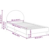  Otroški posteljni okvir z vznožjem z vzglavjem Roza 90 x 190 cm, (5000104611) | Shoptok.si
