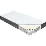  Boxspring postelja temno siva iz blaga 120x200 cm, (20644195) | Shoptok.si