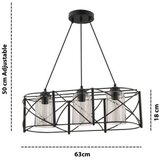 Opviq Luster Dratrio Glass Black Grey | Eponuda.com