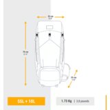 Olimp Sport Ženski ranac za treking Forclaz 55+10L | ePonuda.com