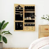 vidaXL Omarica za nakit z ogledalom stenska 37,5x10x90 cm