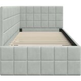vidaXL kutni okvir kreveta s uzglavljem svjetlosiva 80 x 200 cm baršun | shoptok.hr