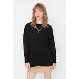 Trendyol Black Super Oversize Knitwear Sweater Cene