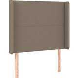  Krevet box spring s madracem LED smeđesivi 80 x 200 cm tkanina Slike