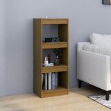 Ormarić za knjige / pregrada boja meda 40x30x103,5 cm borovina | shoptok.hr