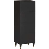  Highboard s policom Crna 40 x 33 x 110 cm Čvrsto drvo manga | shoptok.hr