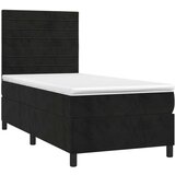 Box spring krevet s madracem crni 100x200 cm baršunasti | shoptok.hr