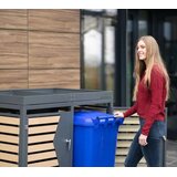  Westman Spremište za 2 kante za smeće | 2x240 litara | Antracit | 84x134x125 cm - BRANDED IN GERMANY | shoptok.hr