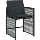  Set za vrtni blagovanjem s jastučićima Crni Poli Ratan | shoptok.hr