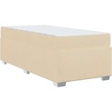 Konstrukcija postelje z vzmetnico krema 90 x 200 cm blago, (5000123604) | Shoptok.si