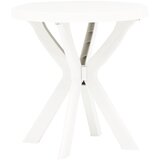 The Living Store Bistro miza bela Ø70 cm plastika - Vrtna Miza, (21472985) | Shoptok.si