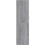 vidaXL Garderobna omara siva sonoma 82,5x51,5x180 cm inženirski les | Shoptok.si