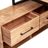 Livetastic KOMBINIRANA PISALNA MIZA les, kovina črna, barve akacije | Shoptok.si