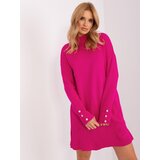 Fashion Hunters Fuchsia oversize knitted dress | Shoptok.si