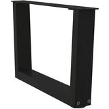  Noge za klub stolić V-oblika 2 kom Crne 50 x (30-31,3) cm Čelik | shoptok.hr