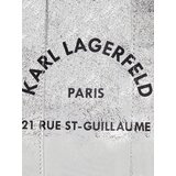 Karl Lagerfeld Ročna torbica 'Rue St-Guillaume' črna / srebrna | Shoptok.si