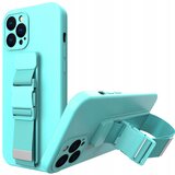 HURTEL ROPE CASE OVITEK Z LEČO ZA IPHONE 12 SVETLO MODER, (21910854) | Shoptok.si
