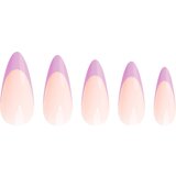 Nail HQ Almond Purple French umetni nohti z lepilom 24 kos | Shoptok.si