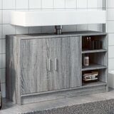  The Living Store Omarica za umivalnik siva sonoma 90x29x55 cm inženirski les - Omarica Za Umivalnik, (21458341) Cene