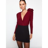 Trendyol ženski bodi Tpraw24Bd00012, burgundac | Eponuda.com