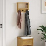  Zidna vješalica za kapute SANDNES 45x12x35 cm puno drvo bor | shoptok.hr