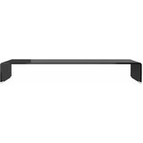  Stalak za TV /Monitor Prozirno Staklo Crni 90x30x13 cm | shoptok.hr