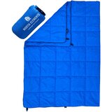 NIKCORP Kamping odeja NORTH ELEMENTS zložljiva vodoodporna topla lahka kompaktna 200 x 140 cm polnilo 650 modra za kampiranje pohodništvo viseče mreže, (5000248886) | Shoptok.si