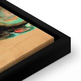  Slika - Composition of Micro Shapes (1-part) - Abstract Forms of Colors 80x120 U crnom drvenom okviru | shoptok.hr