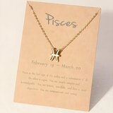 Ogrlica Zodijak - Zlatna / Ribe KP29824 | Shoptok.si