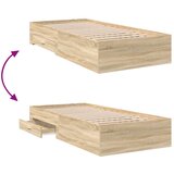  Postelja Sonoma Hrast 90x190 cm Inženirski Les | Shoptok.si
