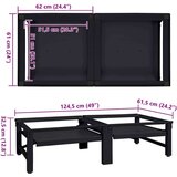  Pedestal za perilicu rublja 2 pcs Crna 64 x 55 x 32.5 cm Čelik | shoptok.hr
