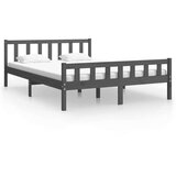  Za krevet od masivnog drva sivi 140 x 200 cm | shoptok.hr