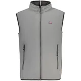 muški softshell prsluk s kapuljačom siva