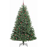  Umjetno božićno drvce s nogom Zelena 210 cm PVC i metal | shoptok.hr