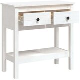  Konzolni stol bijeli 75 x 35 x 75 cm od masivne borovine | shoptok.hr