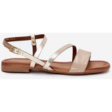 Maciejka Leather Women's Sandals with Flat Heel | Shoptok.si