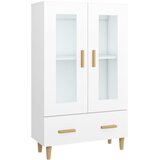 Visoka komoda bijela 70 x 31 x 115 cm od konstruiranog drva | shoptok.hr