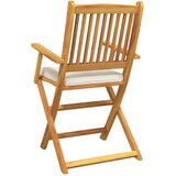  Sklopiva stolica s jastukom 6 pcs Bijelo 49 x 57,5 x 92 cm | Eponuda.com