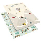 Rebel Edukativna podloga za igru za bebe, 180 x 120 cm, motiv: automobili i vozovi, model RBY-2202-2 Slike