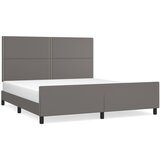  The Living Store Posteljni okvir z vzglavjem siv 180x200 cm umetno usnje - Posteljni Okvir Z Vzglavjem, (21450144) | Shoptok.si