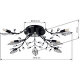 Globo 63007-8 - Plafonska lampa JANIS, 8xG9/5W/230V, prečnika 76 cm | Eponuda.com