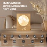 RETEYUNG Rotacijska lunina svetilka z budilko za simulacijo sončnega vzhoda | Shoptok.si