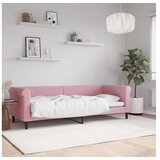 vidaXL Raztegljiva postelja roza 80x200 cm žamet Cene