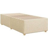 vidaXL Okvir kreveta s oprugama i madrac krem 80x200 cm od tkanine | shoptok.hr