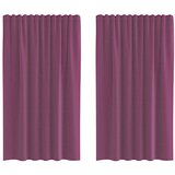 vidaXL Voile zavese z žepi za palice 2 kosa vijolične, (5000298522) | Shoptok.si